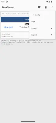 DarkTunnel - SSH DNSTT V2Ray android App screenshot 2