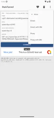 DarkTunnel - SSH DNSTT V2Ray android App screenshot 3