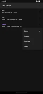 DarkTunnel - SSH DNSTT V2Ray android App screenshot 4