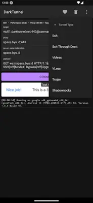 DarkTunnel - SSH DNSTT V2Ray android App screenshot 6